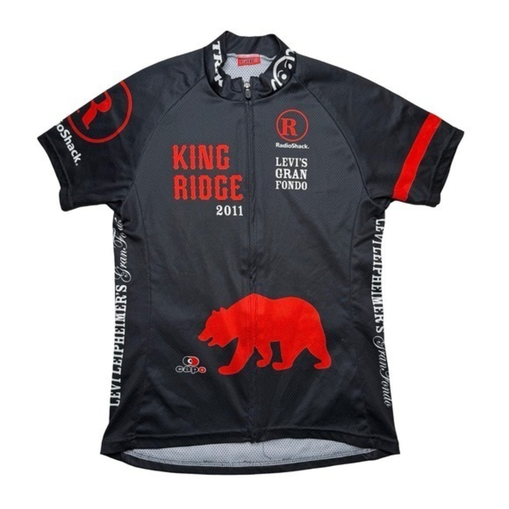 2011‎ King Ridge black cycling biking jersey